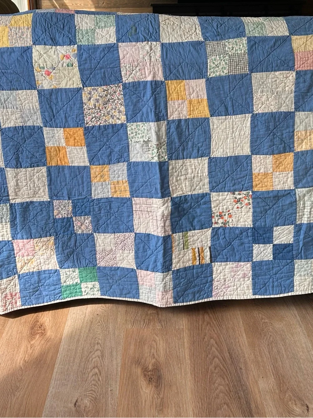 Vintage Handmade Patchwork Quilt